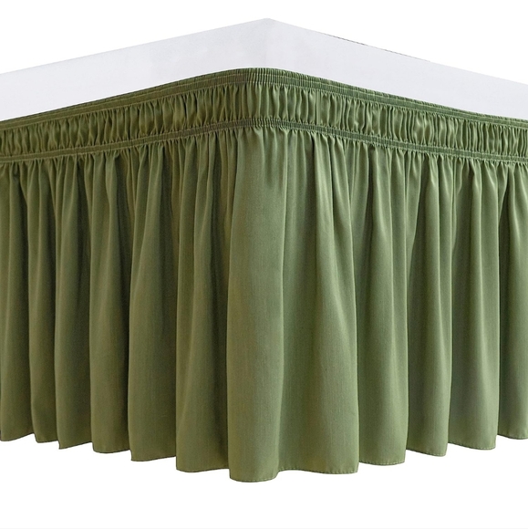 Bed Skirt Twin Wrap Around Elastic Biscayne Bay - Picture 2 of 8